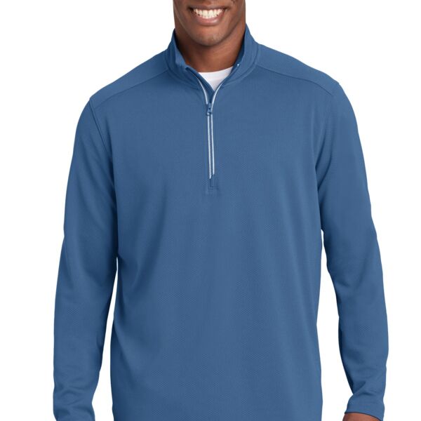 Sport Wick ® Textured 1/4 Zip Pullover Thumbnail